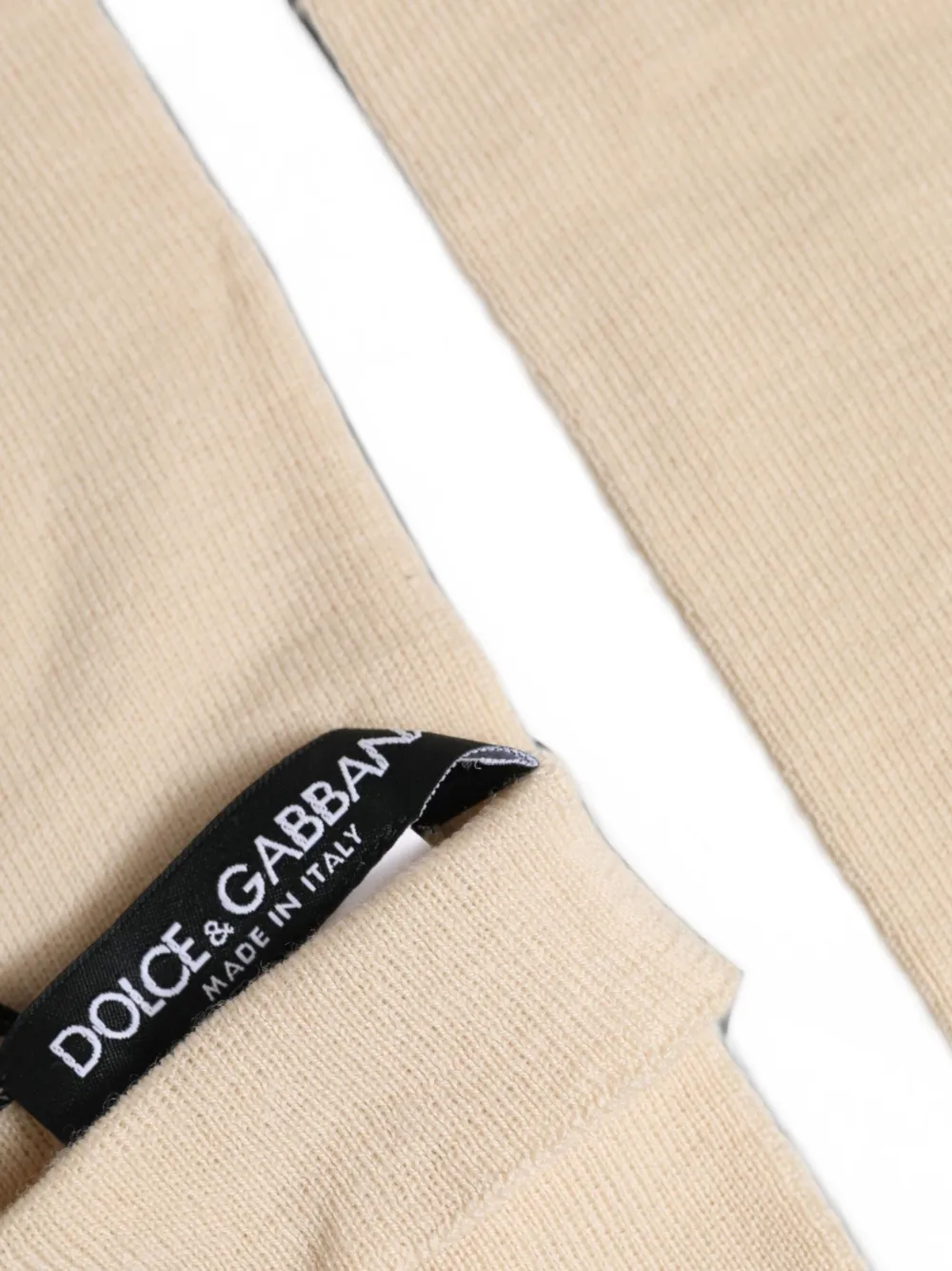 Dolce & Gabbana Vingerloze handschoenen met ellebooglengte Beige
