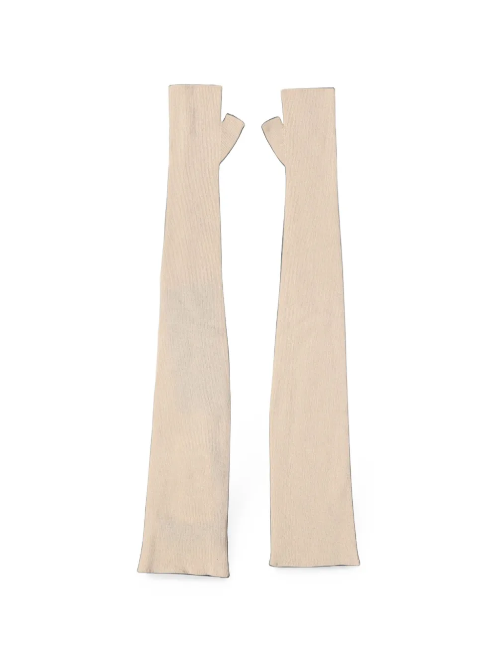 Dolce & Gabbana Vingerloze handschoenen met ellebooglengte Beige