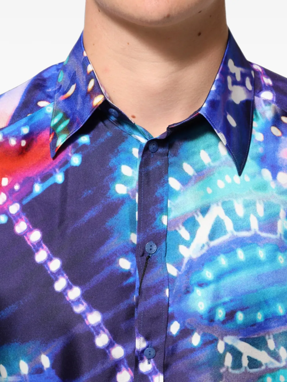 Dolce & Gabbana Luminarie Martini overhemd Blauw