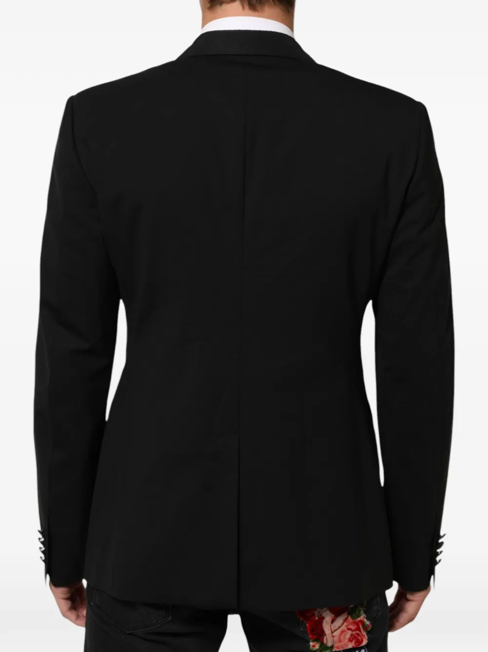 Dolce & Gabbana Blazer met puntige revers Zwart