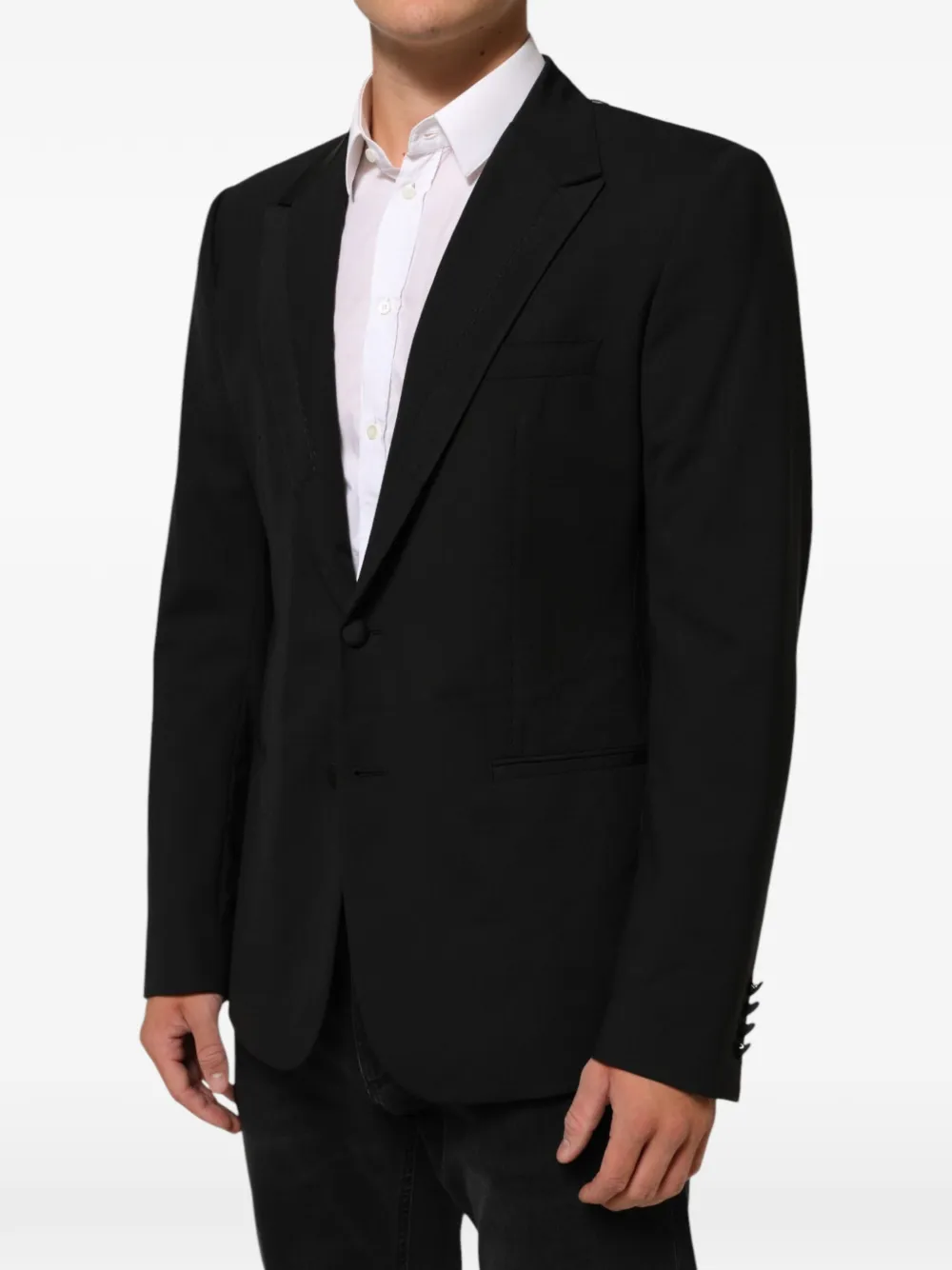 Dolce & Gabbana Blazer met puntige revers Zwart