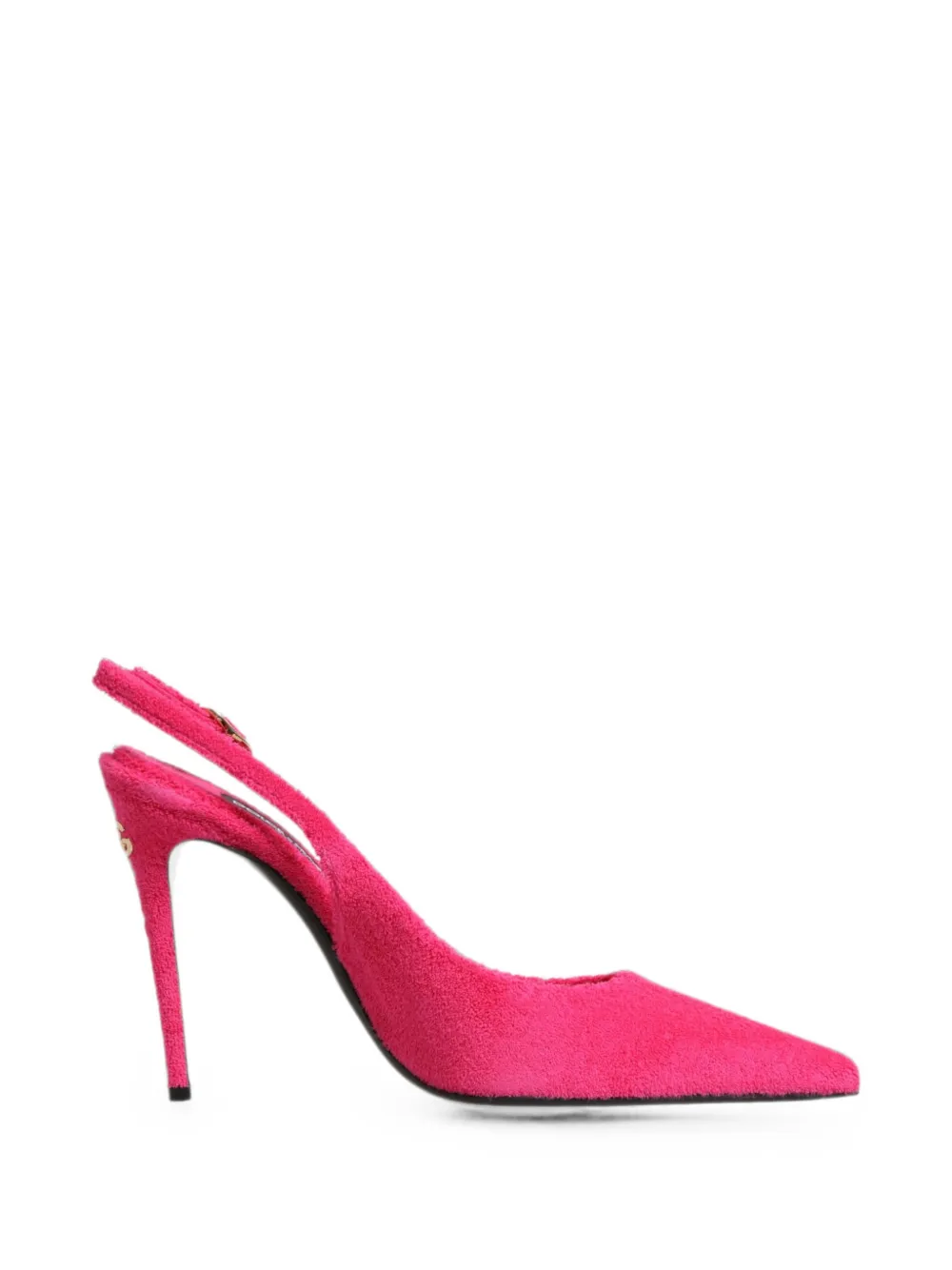 Dolce & Gabbana terry-effect slingback pumps Roze