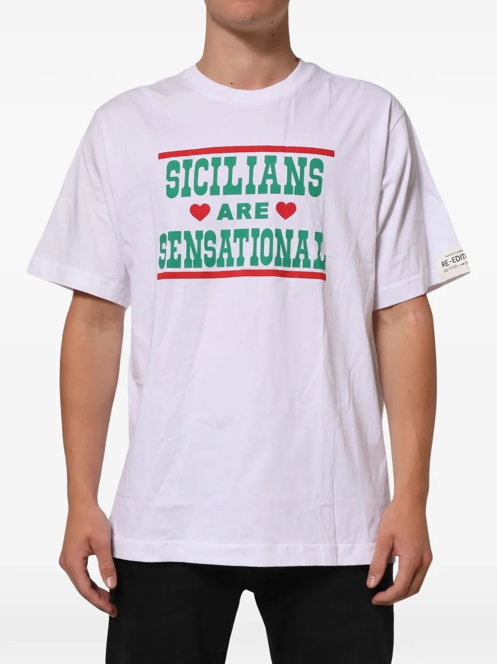 Dolce & Gabbana Re-Edition T-Shirt mit grafischem Print - Weiß