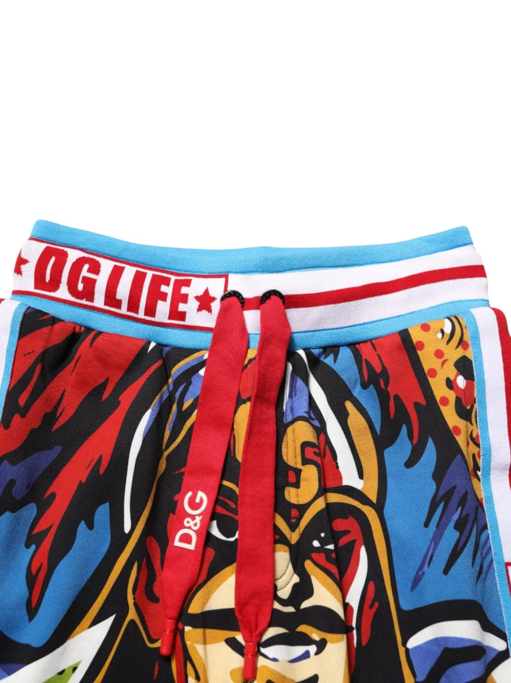 Dolce & Gabbana Captain Sicily graphic-print shorts Blauw