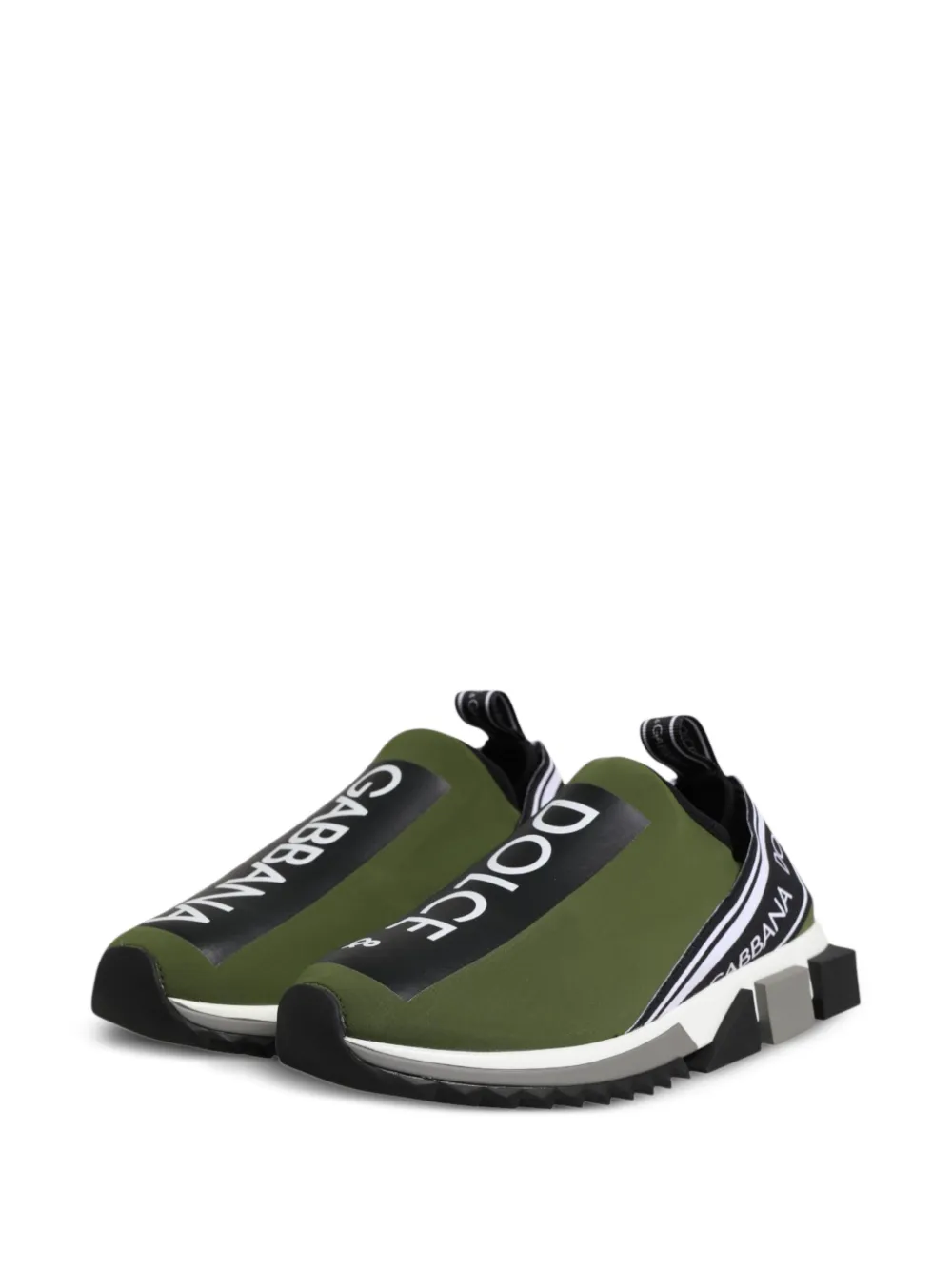 Dolce & Gabbana Sorrento logo-print sneakers Groen