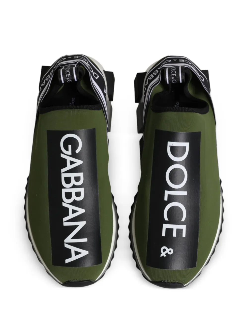 Dolce & Gabbana Sorrento logo-print sneakers Groen