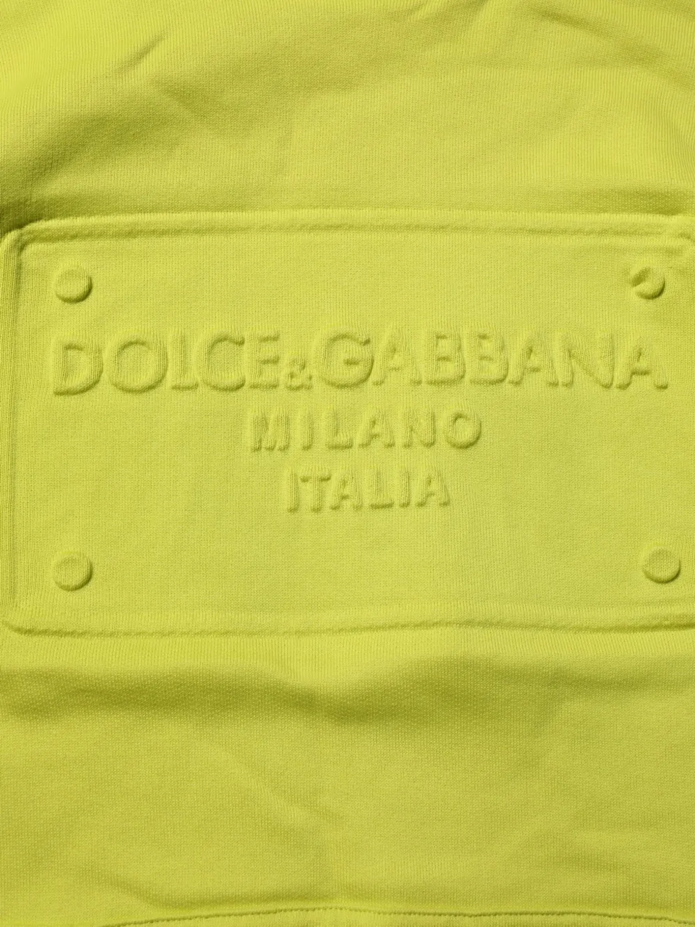 Dolce & Gabbana Hoodie met logo-reliëf Groen