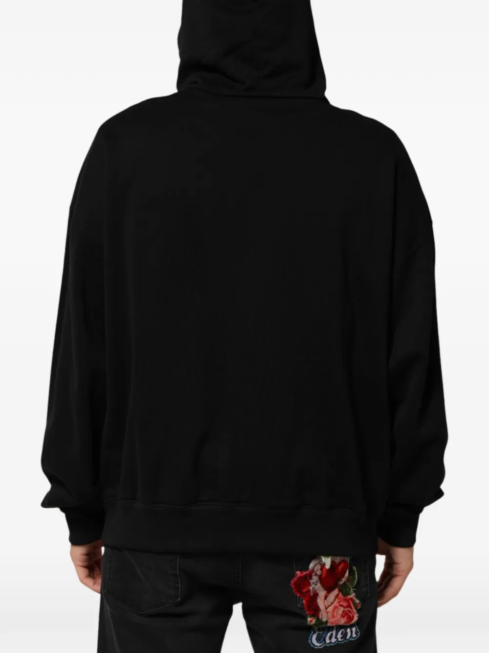 Dolce & Gabbana Hoodie met logoprint en trekkoord Zwart