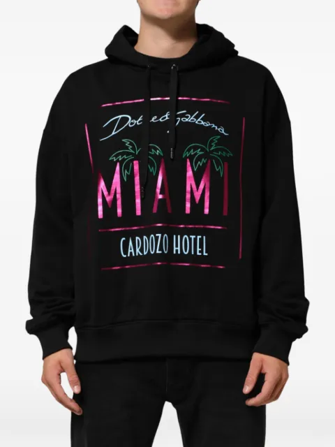 Dolce & Gabbana logo-print drawstring hoodie
