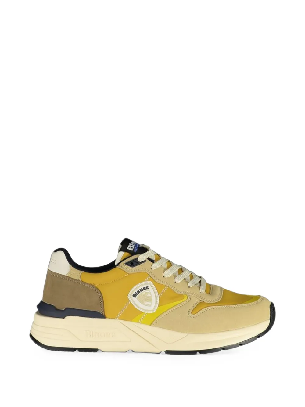 Blauer lace-up panelled sneakers · 43