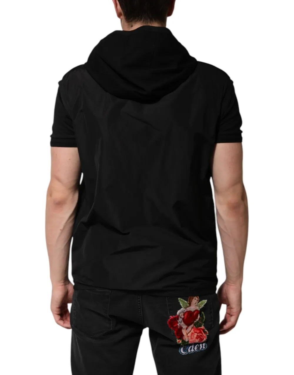 Dolce & Gabbana Hoodie met logoplakkaat Zwart