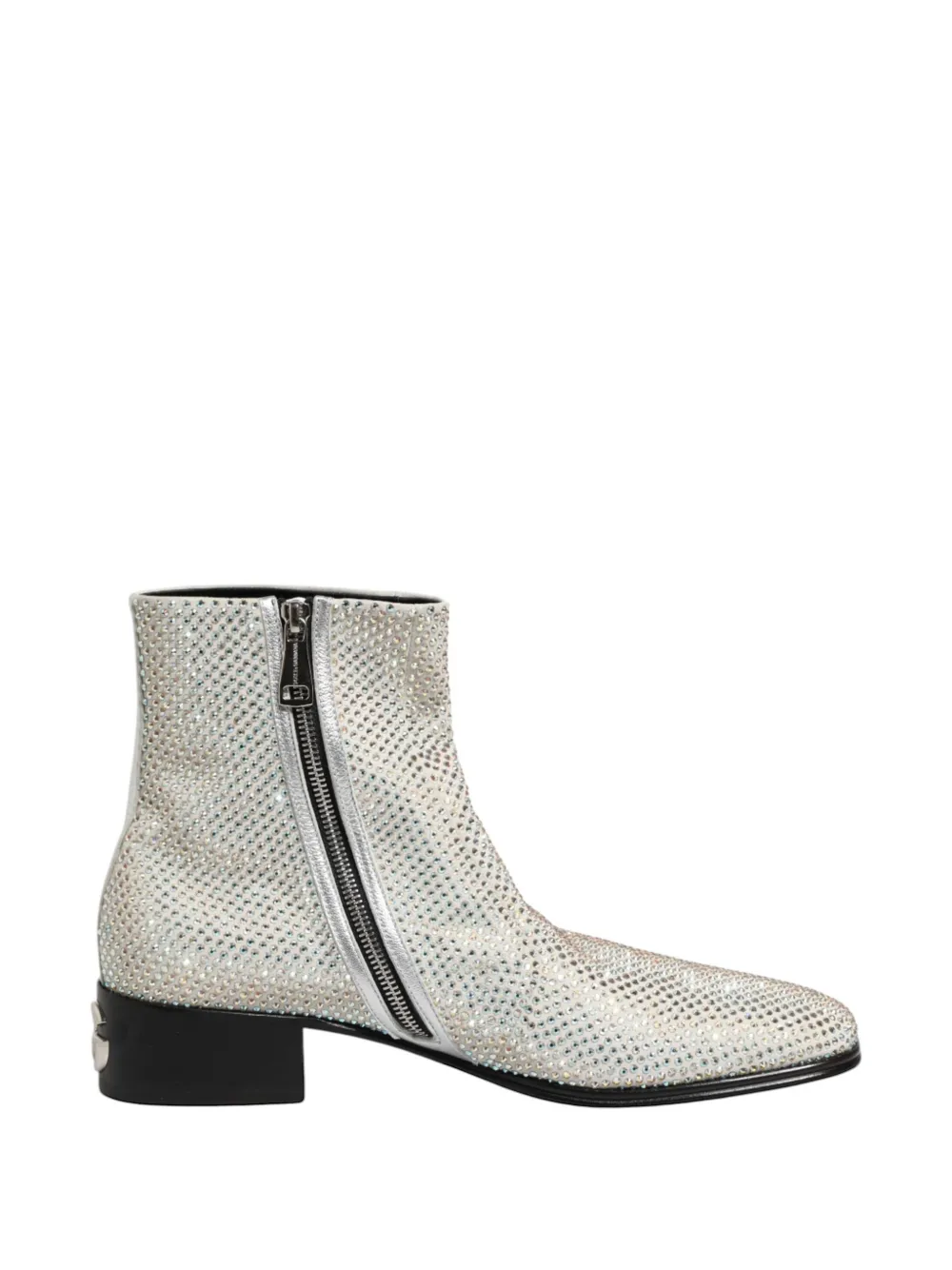Dolce & Gabbana Stivaletti con strass - Bianco