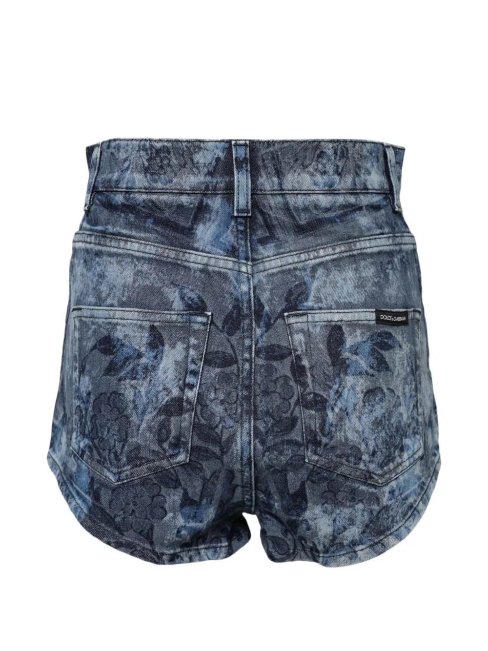 Dolce & Gabbana Shorts met bloemenprint Blauw