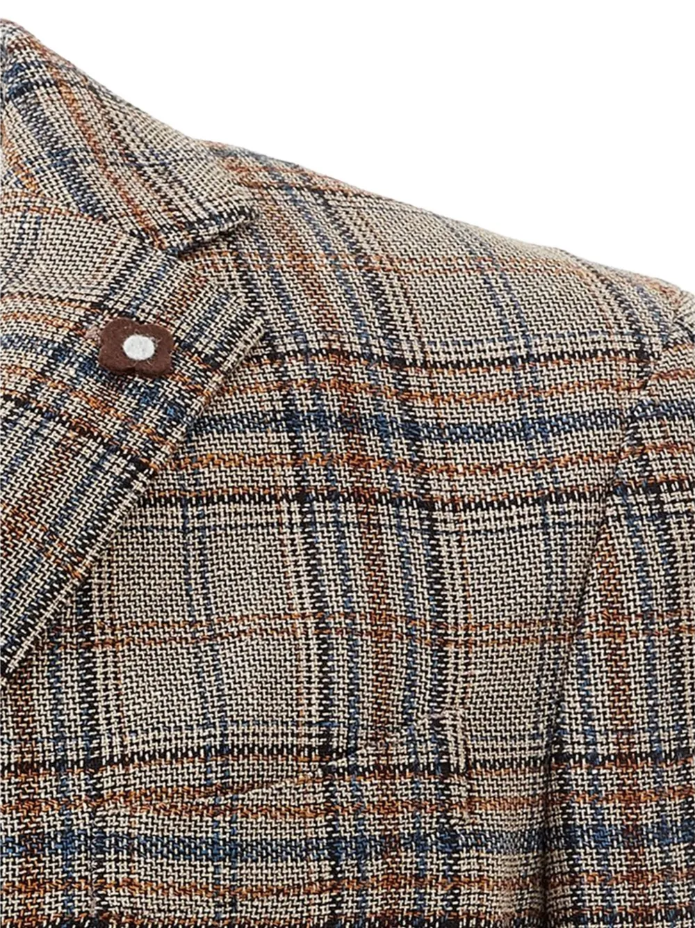 Lardini Blazer met enkele rij knopen Beige
