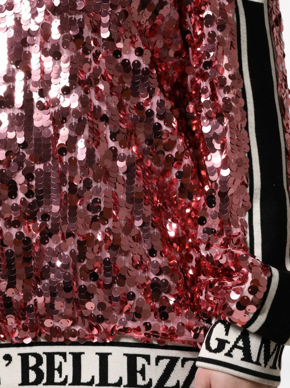 Dolce & Gabbana Sweater verfraaid met pailletten Roze