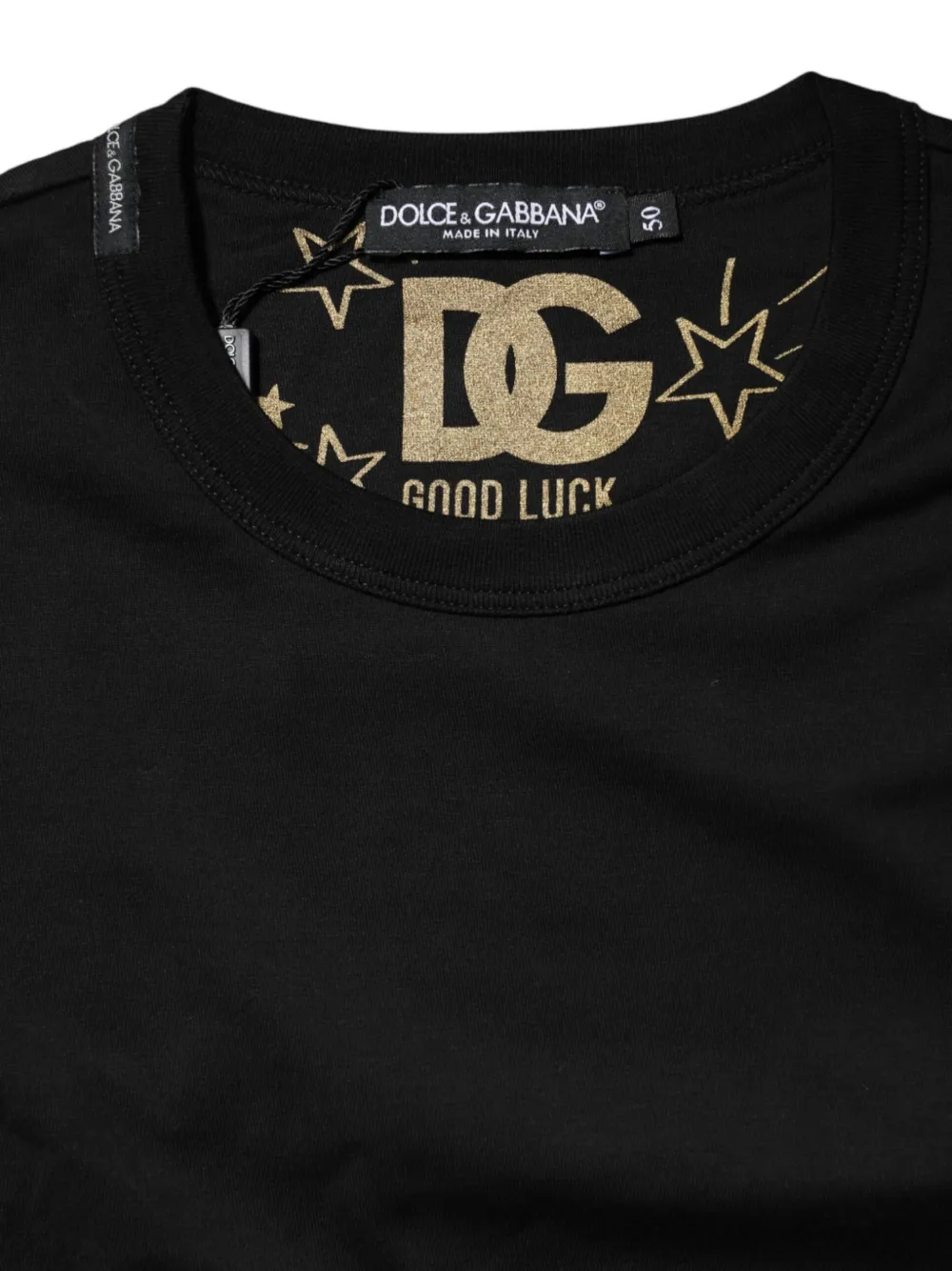 Dolce & Gabbana T-shirt met ronde hals Zwart