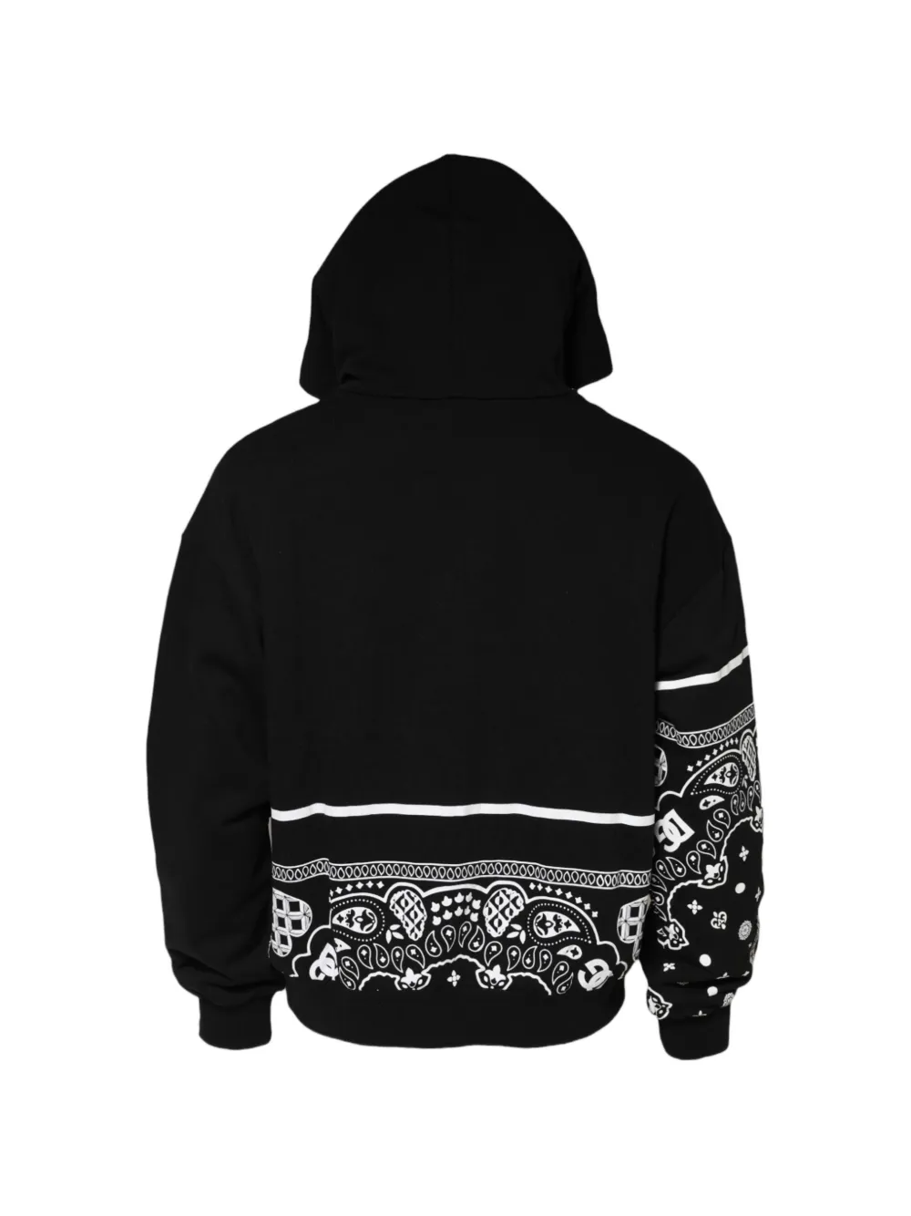 Dolce & Gabbana Hoodie met bandanaprint Zwart