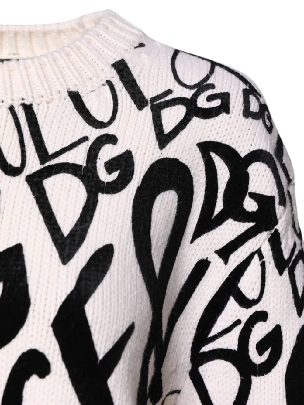 Dolce & Gabbana Trui met graffiti-logo Wit