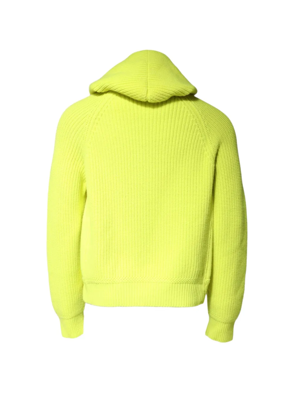 Dolce & Gabbana Geribbelde hoodie met 69 patchwork Geel