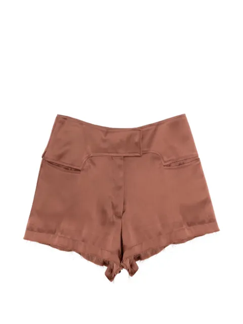 TOM FORD high-waisted frayed-hem shorts