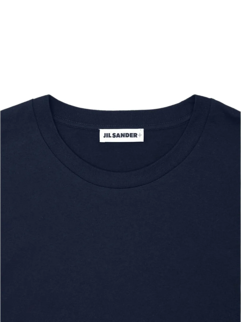 Jil Sander T-shirt met geborduurd logo Blauw
