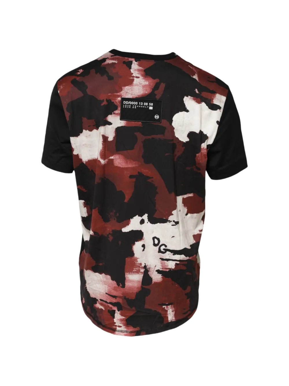Dolce & Gabbana T-shirt met camouflageprint en logopatch Zwart