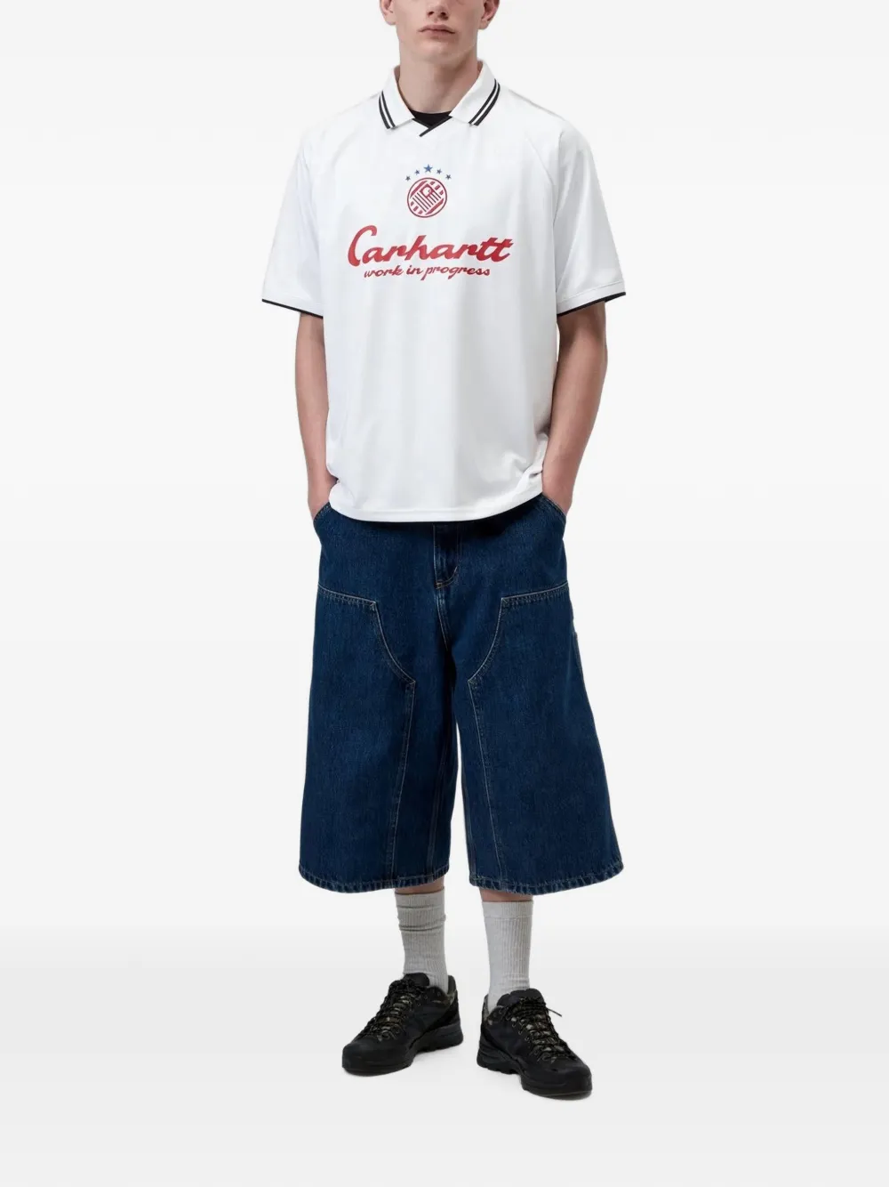 Carhartt WIP S S Terrace T-shirt met logoprint Wit