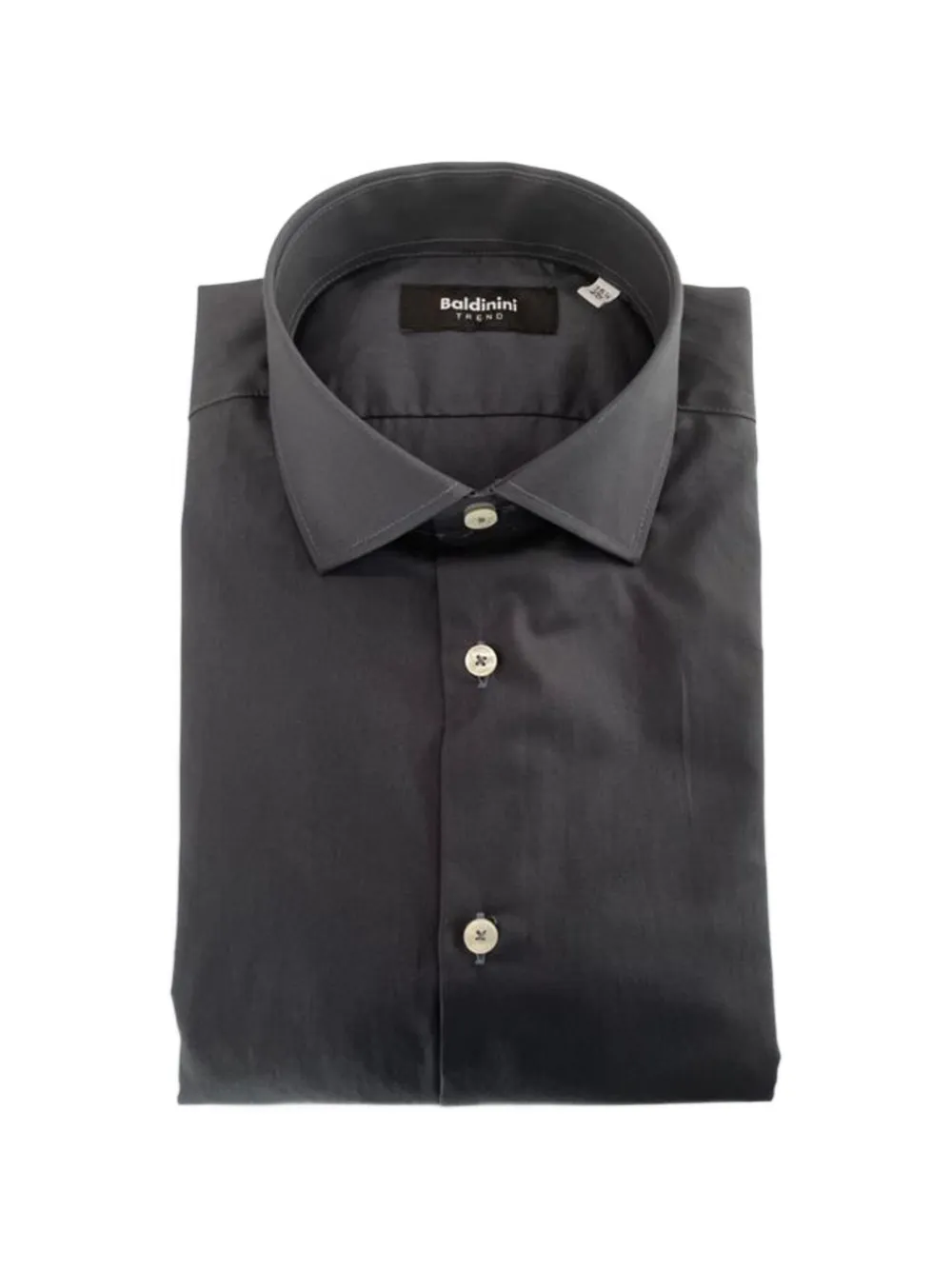 Baldinini Long-sleeve Cotton Shirt In Blue
