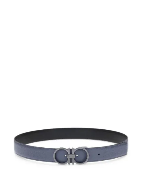 Ferragamo Gancini grained leather belt