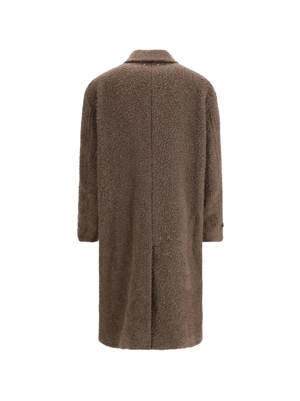 Golden Goose Bouclé jas met broche Bruin