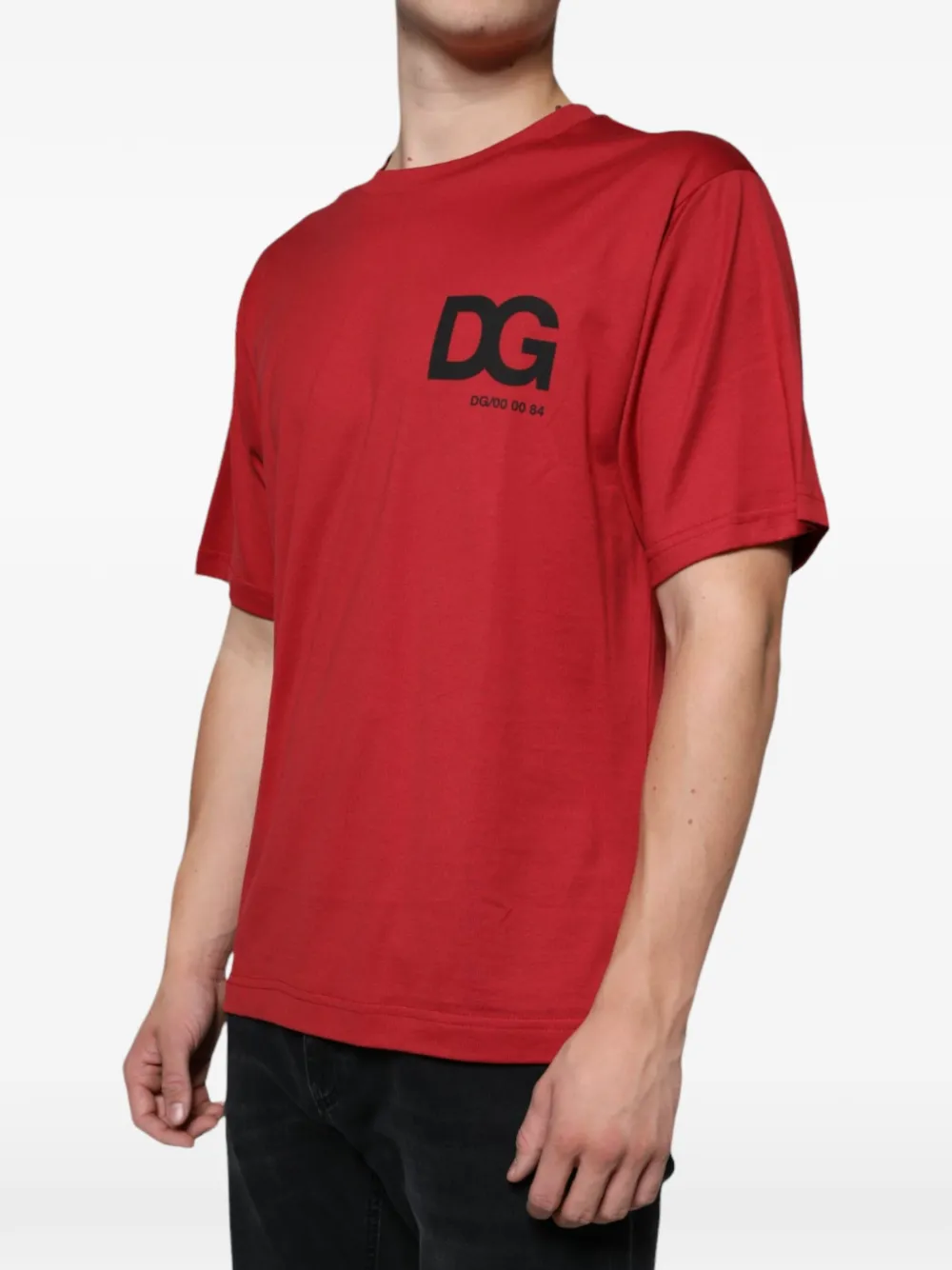 Dolce & Gabbana T-shirt met logoprint Rood
