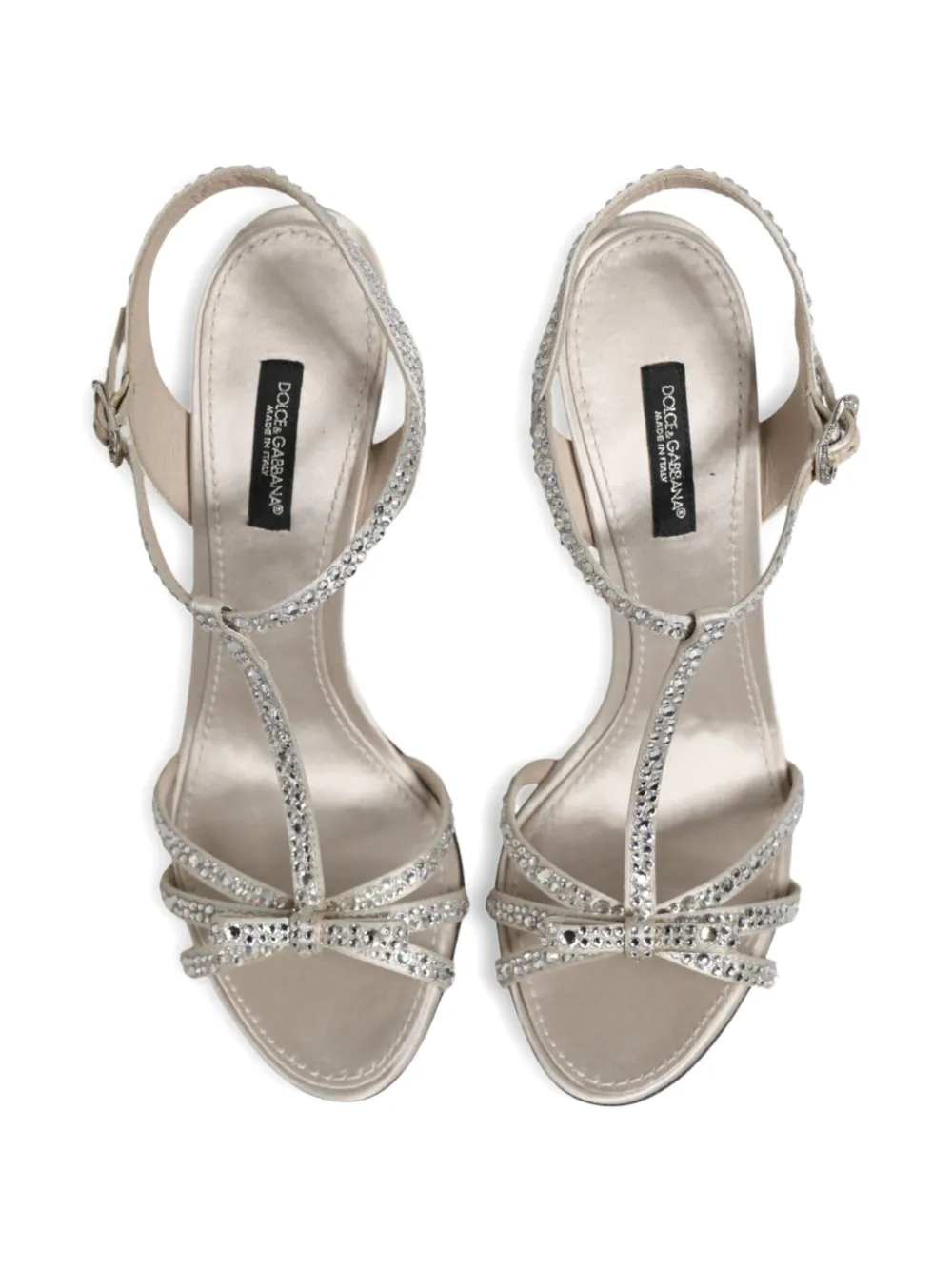 Dolce & Gabbana Keira sandalen verfraaid met stras Zilver