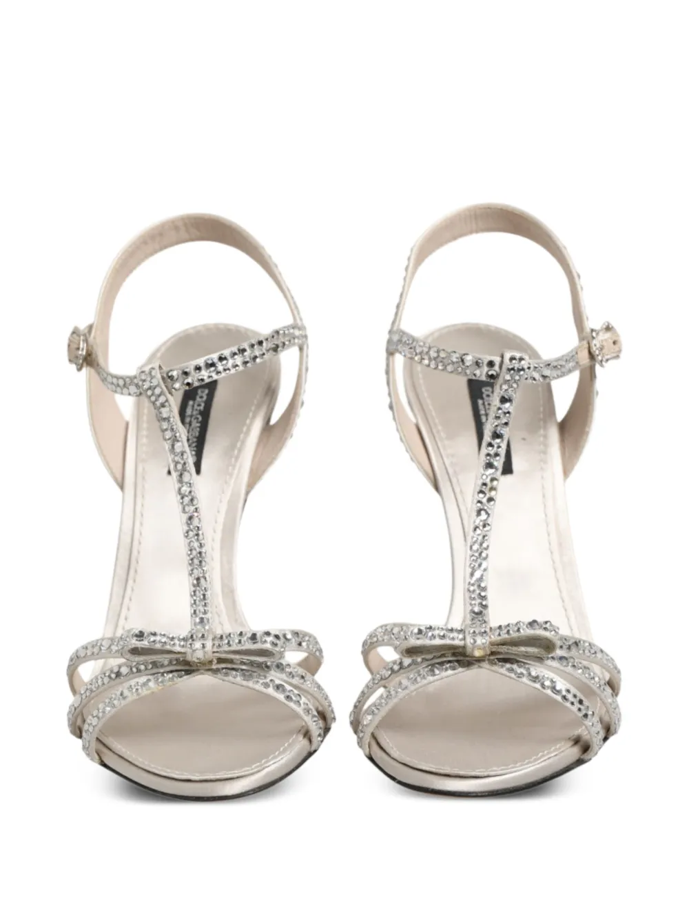 Dolce & Gabbana Keira sandalen verfraaid met stras Zilver