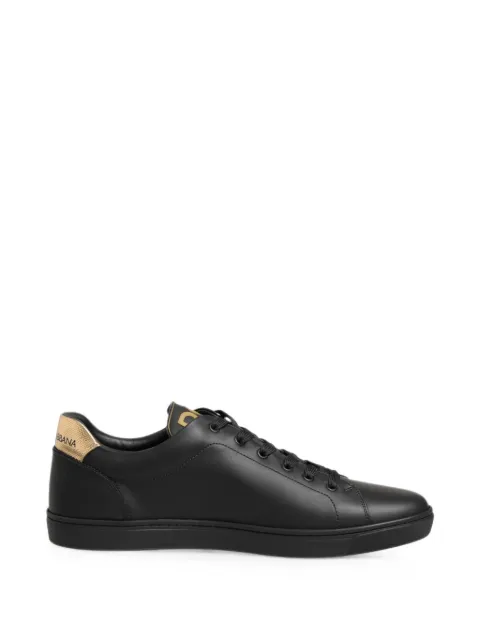 Dolce & Gabbana heart-embellished leather sneakers