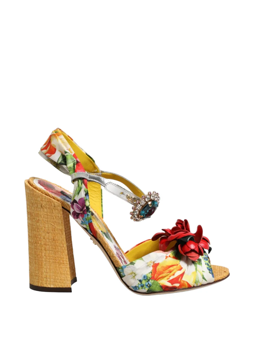 Dolce & Gabbana Sandali Keira con tacco - Bianco
