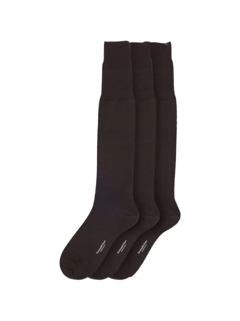Zegna logo-print wool-blend socks