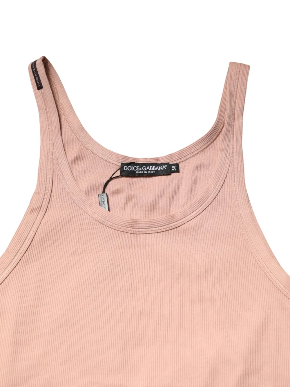Dolce & Gabbana Ribgebreid T-shirt Roze