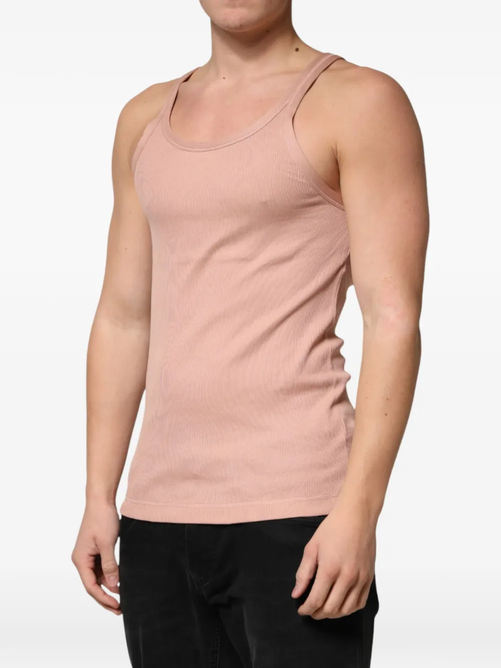 Dolce & Gabbana Ribgebreid T-shirt Roze
