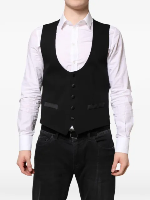Dolce & Gabbana U-neck button-up waistcoat