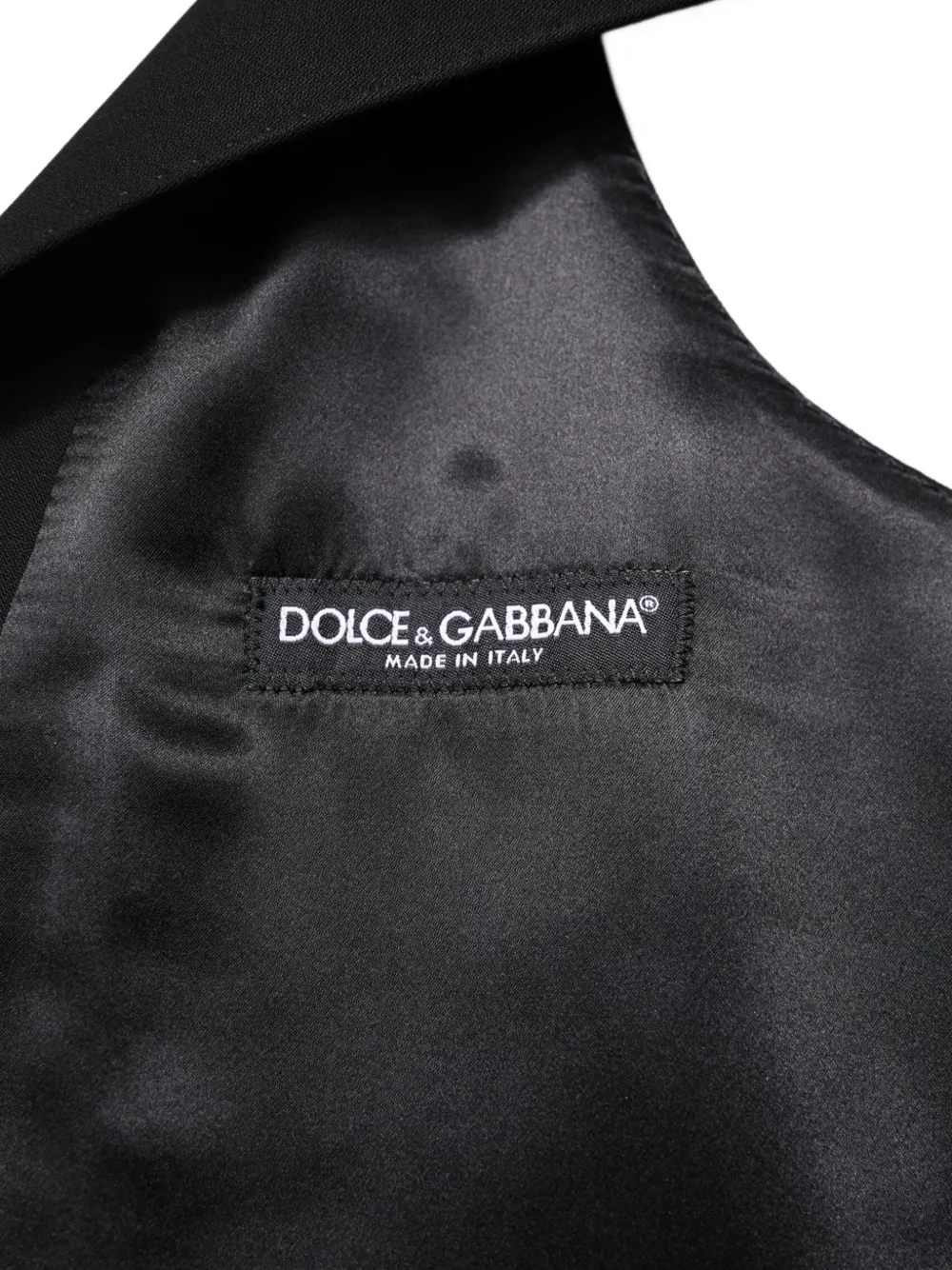 Dolce & Gabbana Gilet met U-hals en knopen Zwart