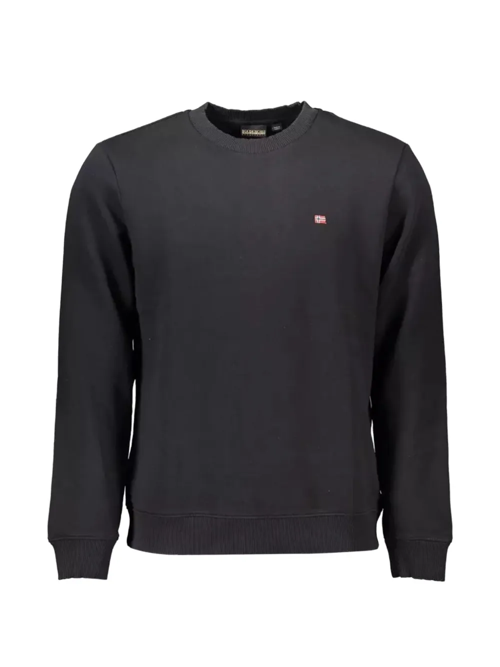 Napapijri logo-patch crew-neck sweatshirt