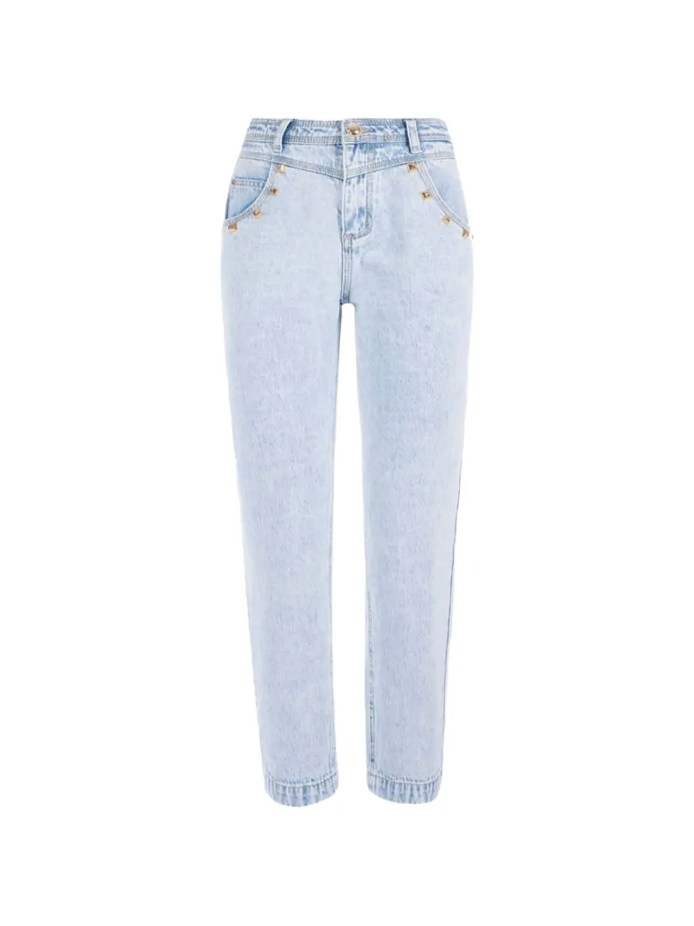 Yes Jeans con borchie - Blu