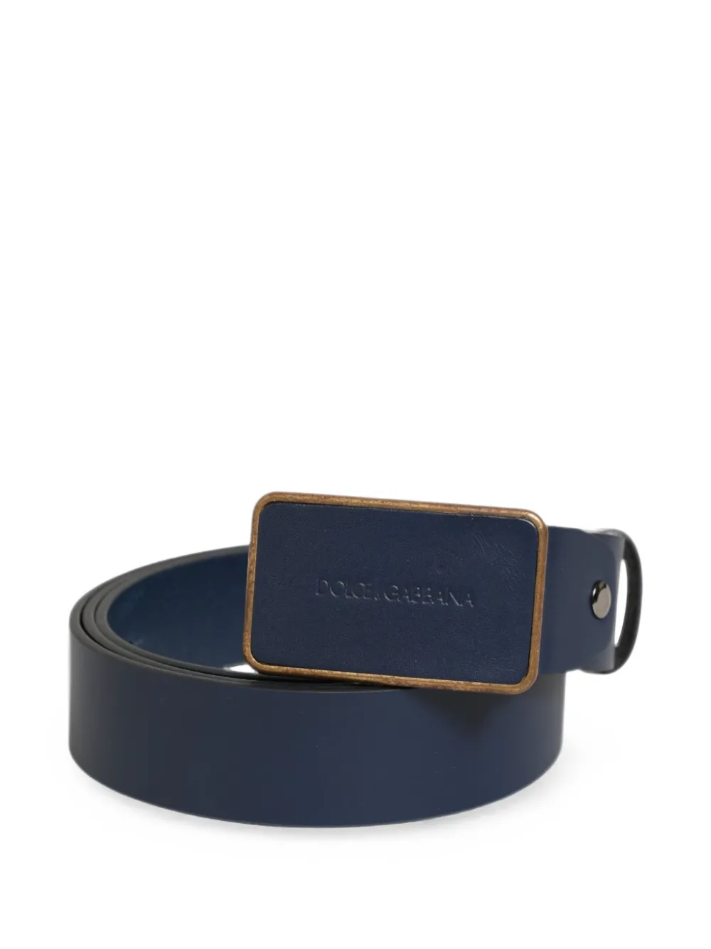 Dolce & Gabbana logo-buckle leather belt