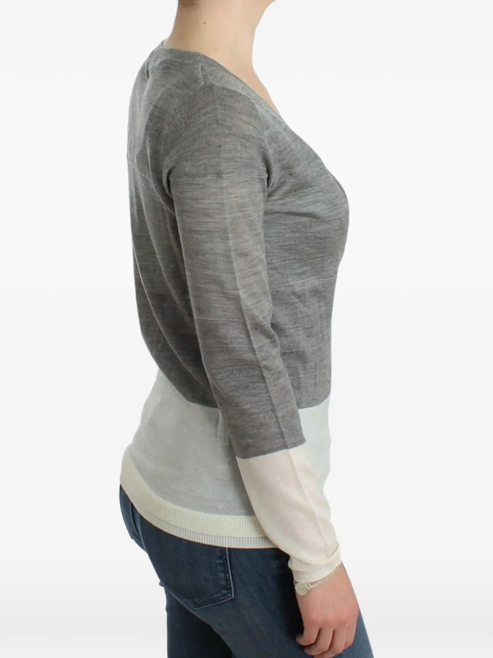 Costume National Vest met colourblocking Grijs