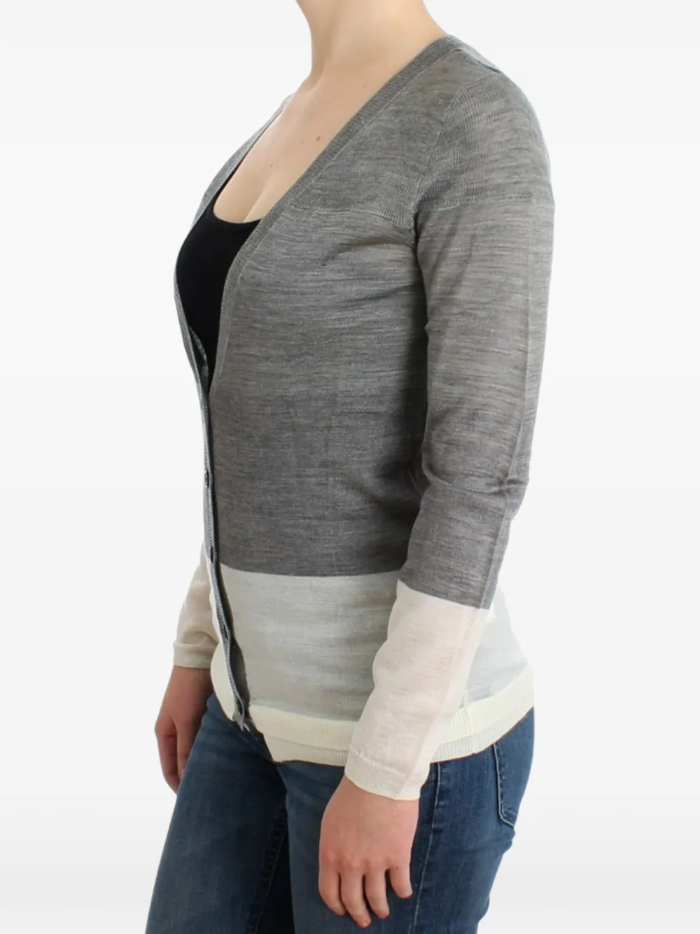 Costume National Vest met colourblocking Grijs
