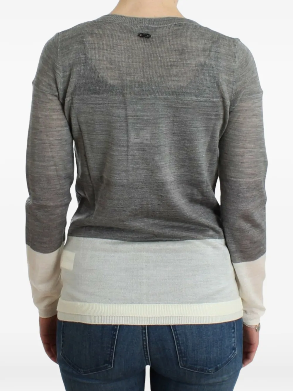Costume National Vest met colourblocking Grijs