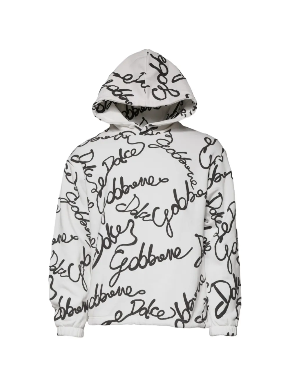 Dolce & Gabbana logo-print hoodie - White