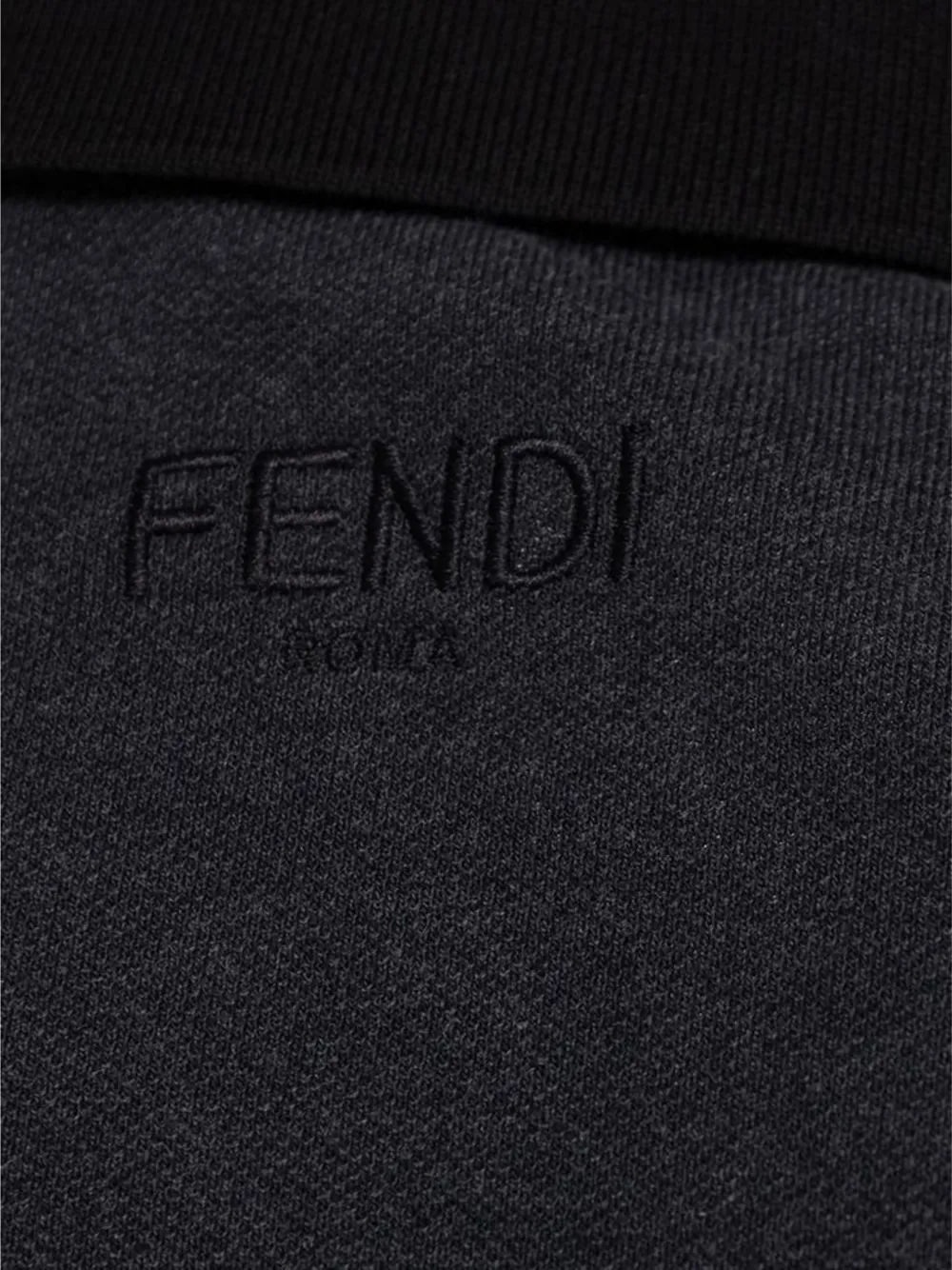 FENDI Poloshirt met geborduurd logo Grijs