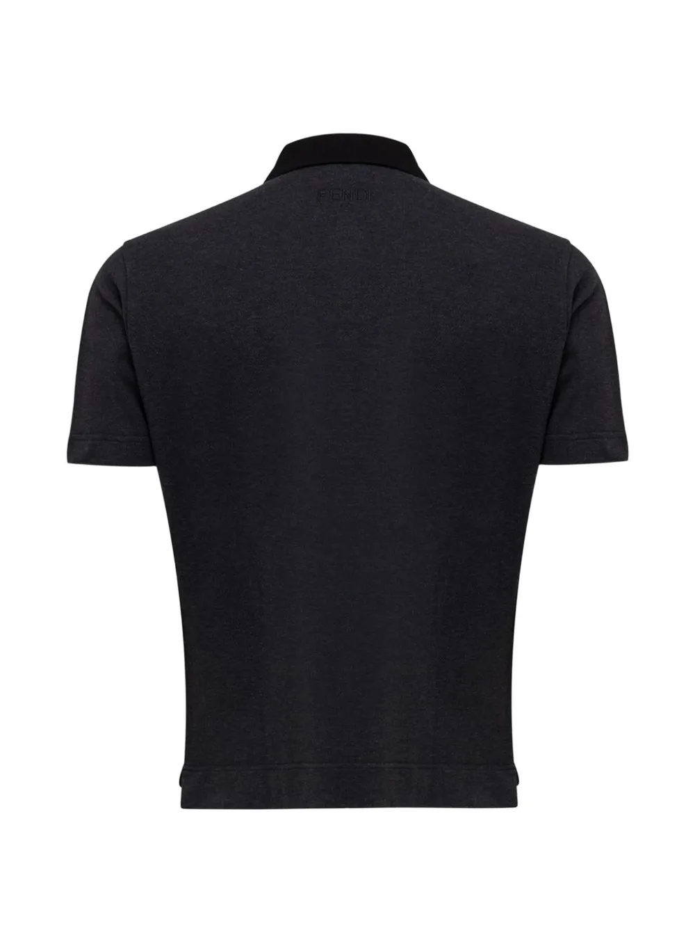 FENDI Poloshirt met geborduurd logo Grijs