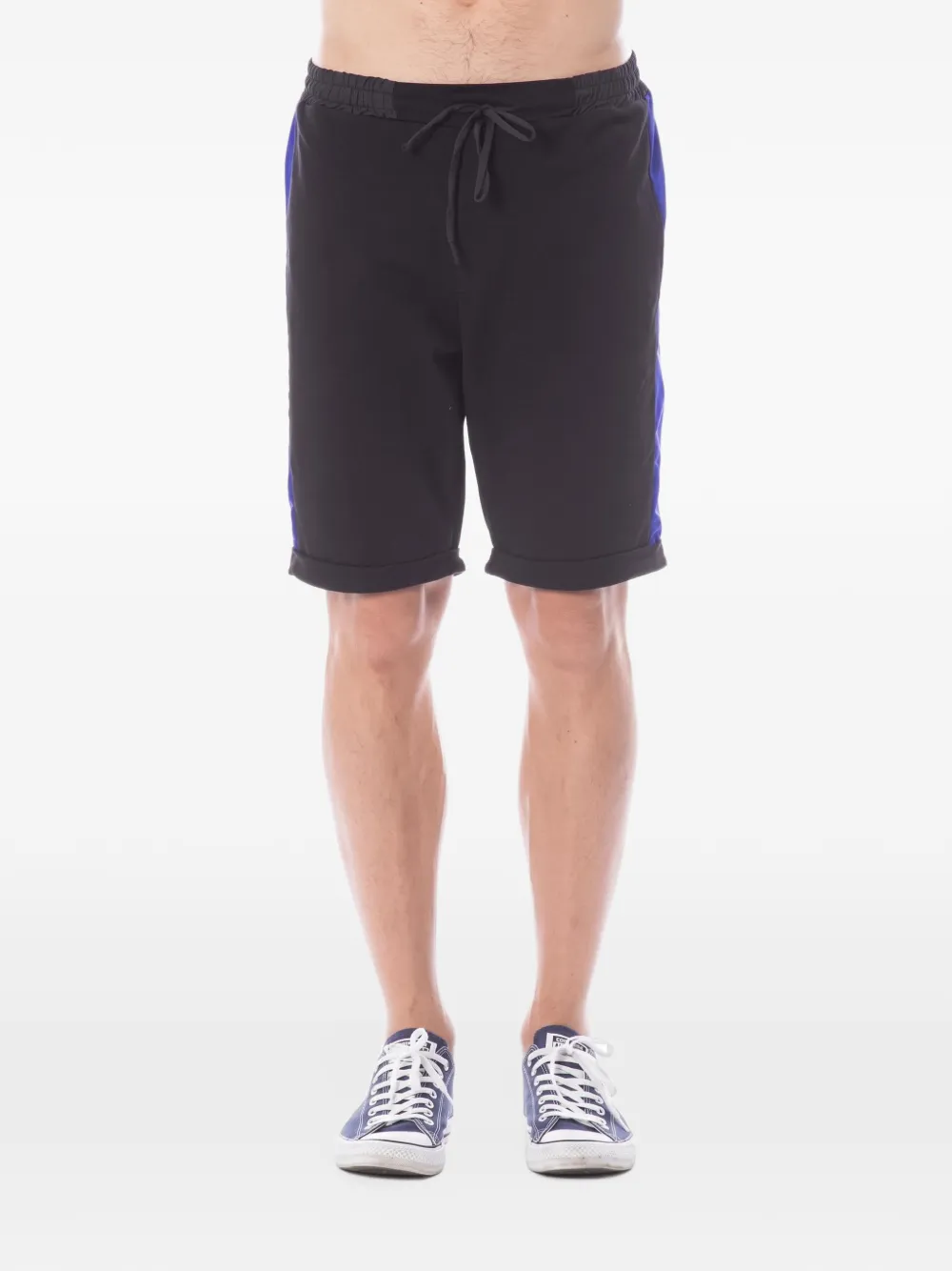 Ferri side-stripe track shorts - Schwarz